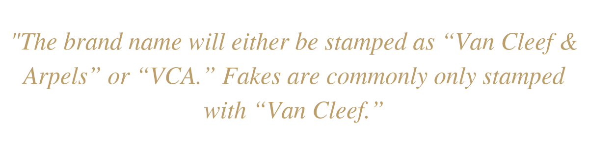 How to Spot Fake Van Cleef & Arpels Jewelry