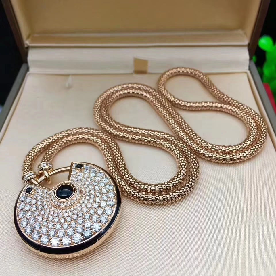 Custom Made Diamond Cartier Jewelry Necklaces For Wedding / Engagement Ceremony