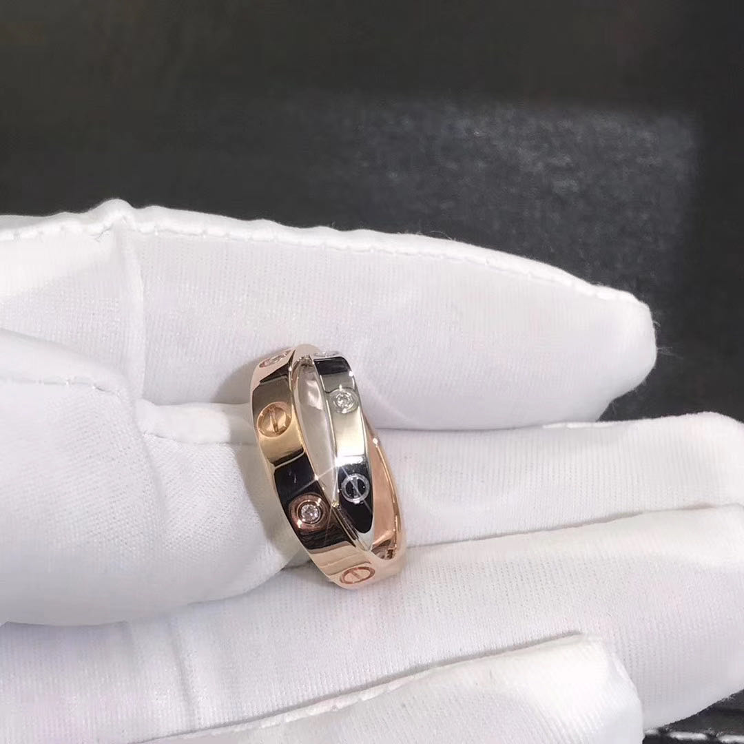 18k Cartier pre-owned 18k yellow gold diamond Love ring - FARFETCH |  ShopLook